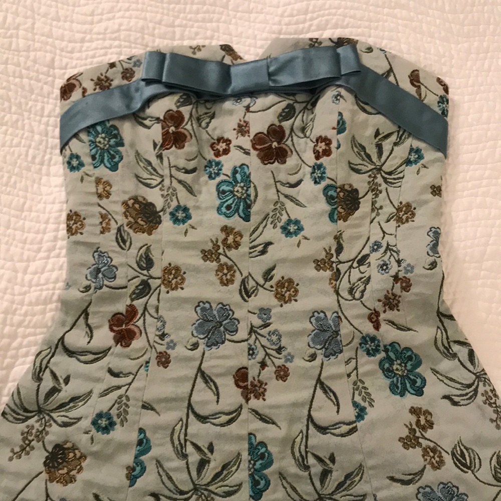 Betsey Johnson Blue “upholstery” dress